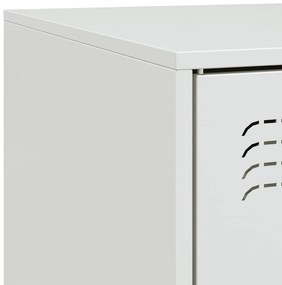 Móvel de TV 99x39x44 cm aço branco