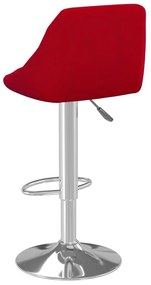 Bancos de bar 2 pcs veludo vermelho tinto