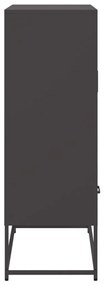 Móvel alto 68x39x111,5 cm aço preto
