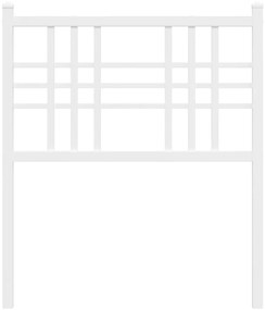 Cabeceira de cama 75 cm metal branco