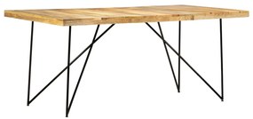 Mesa de jantar 180x90x76 cm madeira de mangueira maciça