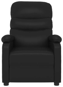 Poltrona de massagens couro artificial preto
