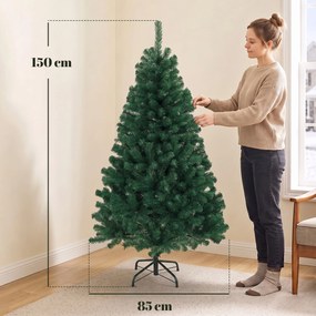 Árvore de Natal Artificial, 85 x 85 x 150 cm, Montagem Automática
