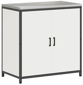 Conjunto de Armazenamento de Cozinha 2 pcs Branco