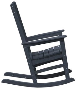 Cadeiras de Balanço vidaXL 2 pcs Azul-marinho 70x92x107.5 cm HDPE
