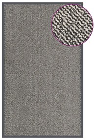 Tapete de entrada tufado 90x150 cm castanho-claro