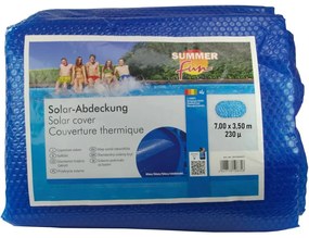 Summer Fun Cobertura solar de piscina oval 700x350 cm PE azul