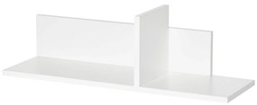 HOMCOM Móvel de TV para Sala de Estar Móvel para Televisor 180x33,5x42cm e 2 Prateleiras de Parede 65x20x20cm Branco