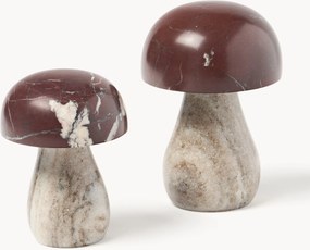 Cogumelos decorativos em mármore Sadie, conjunto de 2