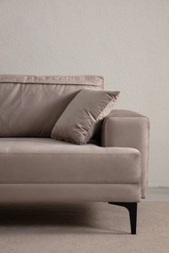 Sofá de 3 Lugares Astana – Bege – 234x78x100 cm