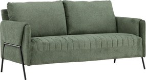 Sofá Dallas 4461, Verde, 165x77x85cm, 33 kg, Tecido, Pernas: Metal