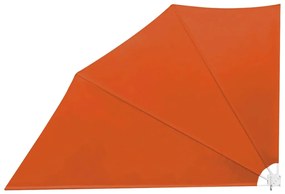 Toldo lateral dobrável para varanda 160x240 cm terracota
