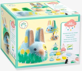 Pintura com os dedos trio de coelhinhos DJECO bege