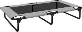 PawHut Cama elevada portátil para cães, cama elevada para pets com rede respirável, para cães grandes, Cinza claro | Aosom Portugal