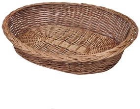 vidaXL Cesto para cão/cama para animais salgueiro natural 90 cm