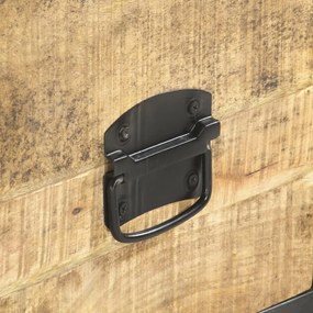 Móvel de TV 130x30x39 cm madeira de mangueira maciça