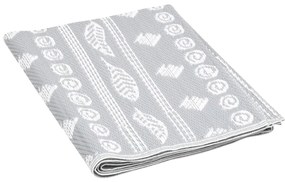 Tapete de exterior 160x230 cm ARAKIL PP cinzento