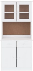 Aparador alto ALTA 77x35x165 cm madeira de pinho maciça branco