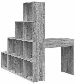 Secretária de canto Sonoma cinzento 101,5 x 149,5 x 149,5 cm