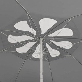 Guarda-sol de praia 300 cm antracite