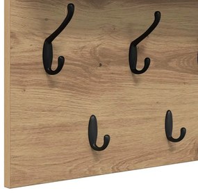 Cabideiro de Parede carvalho artisiano 100 x 40 x 12 cm
