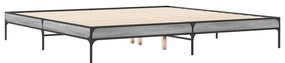 Estrutura de cama 200x200 cm derivados madeira/metal