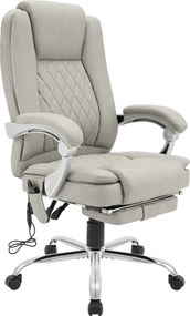 Cadeira de escritório Rubia com função de massagem, cinza