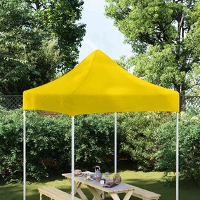 vidaXL Teto para tenda de festas 2x2 m 270 g/m² amarelo