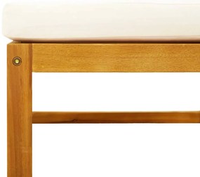 5 pcs conjunto de sofás de jardim com almofadões acácia maciça