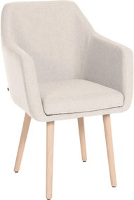 Cadeira Jantar Utrecht Tecido creme