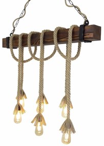 Candeeiro de Teto Kutuk – Nogueira – 100 x 120 x 15 cm