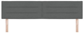 Cabeceira vidaXL Design Linhas Cinza Escuro 180 cm Tecido