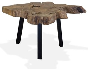 Mesa de centro em madeira de teca genuína 80x70x38 cm