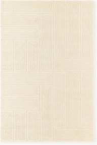 Tapete em lã artesanal com relevo Alexia