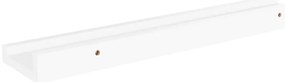 Prateleiras de parede 4 pcs 40x9x3 cm branco
