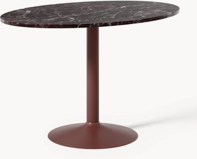 Mesa de jantar oval com tampo em mármore Miley, 120 x 80 cm