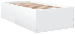 Estrutura de cama 90x200 cm derivados de madeira branco