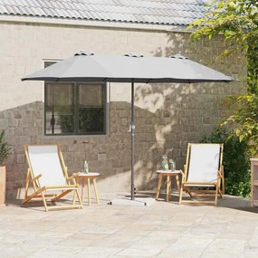 vidaXL Guarda-sol de Jardim Areia 380 x 196 x 235 cm