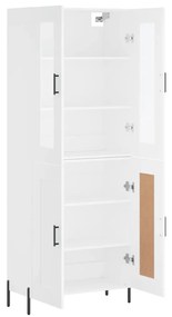 Armário alto 69,5x34x180 cm derivados de madeira branco