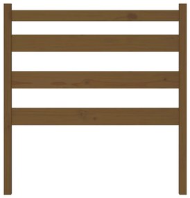 Cabeceira de cama 106x4x100 cm pinho maciço castanho mel