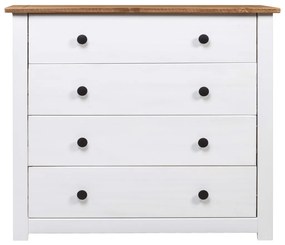 Móvel lateral 80x40x73 cm pinho Panama branco