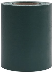 4 pcs painéis privacidade p/ jardim 35x0,19 m PVC verde fosco