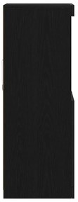 Sideboard vidaXL com Luzes LED Carvalho Preto 41x37x100 cm