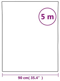 Autocolantes para móveis 90x500 cm PVC branco mate