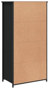 Aparador alto 62x36x121,5 cm derivados de madeira preto