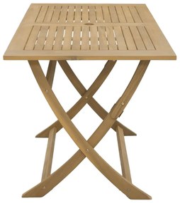 Mesa de jardim dobrável 120x70x75 cm madeira de acácia maciça