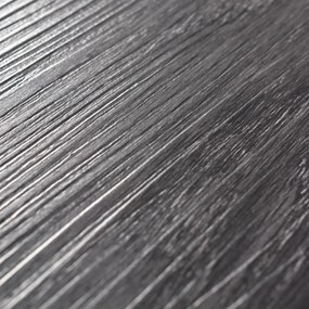 Tábuas de soalho PVC auto-adesivo 5,02 m² 2 mm preto e branco