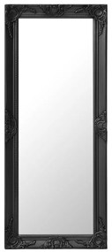 vidaXL Espelho de parede estilo barroco 50x120 cm preto