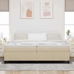 Cama Box Spring vidaXL Verde Claro Cinza 200x200 cm Tecido de Cotelê