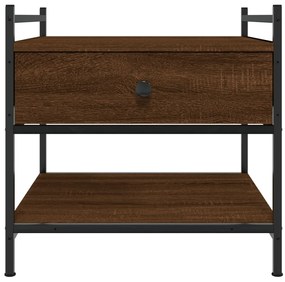 Mesa centro 50x50x50 cm derivados de madeira carvalho castanho